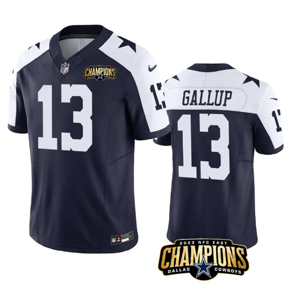 Michael Gallup Dallas Cowboys navy-white FUSE jersey