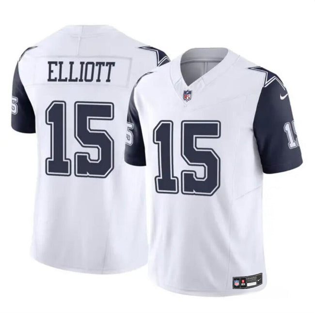 Ezekiel Elliott Dallas Cowboys white Color Rush jersey