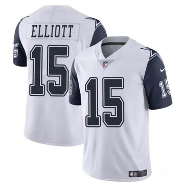 Ezekiel Elliott Dallas Cowboys white Color Rush jersey