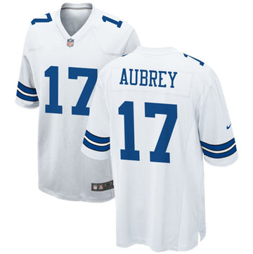 Dallas Cowboys #17 Brandon Aubrey White Football Game Jersey