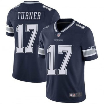 Dallas Cowboys #17 Malik Turner Navy Jersey