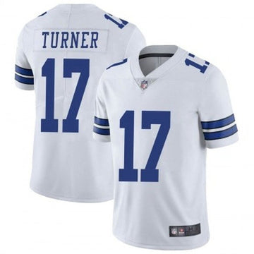 Dallas Cowboys #17 Malik Turner White Jersey