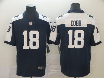 Dallas Cowboys #18 Randall Cobb Navy Jersey