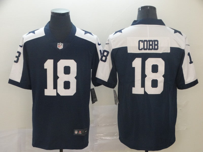 Dallas Cowboys #18 Randall Cobb Navy Jersey