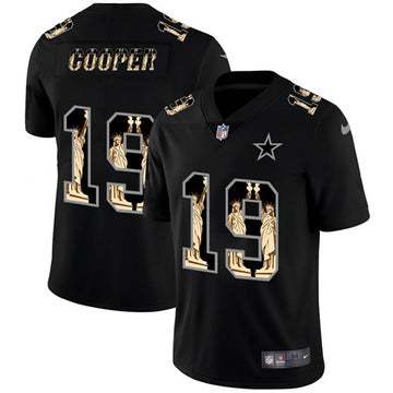 Dallas Cowboys #19 Amari Cooper 2019 Black Statue Of Liberty Jersey
