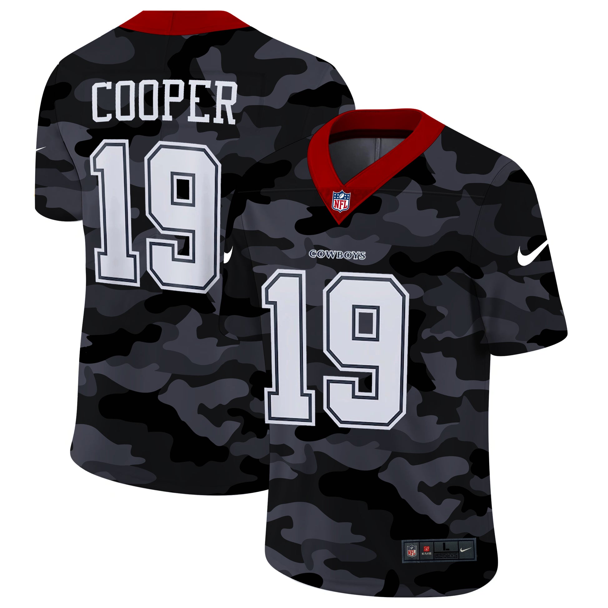 Dallas Cowboys #19 Amari Cooper 2020 Camo Jersey