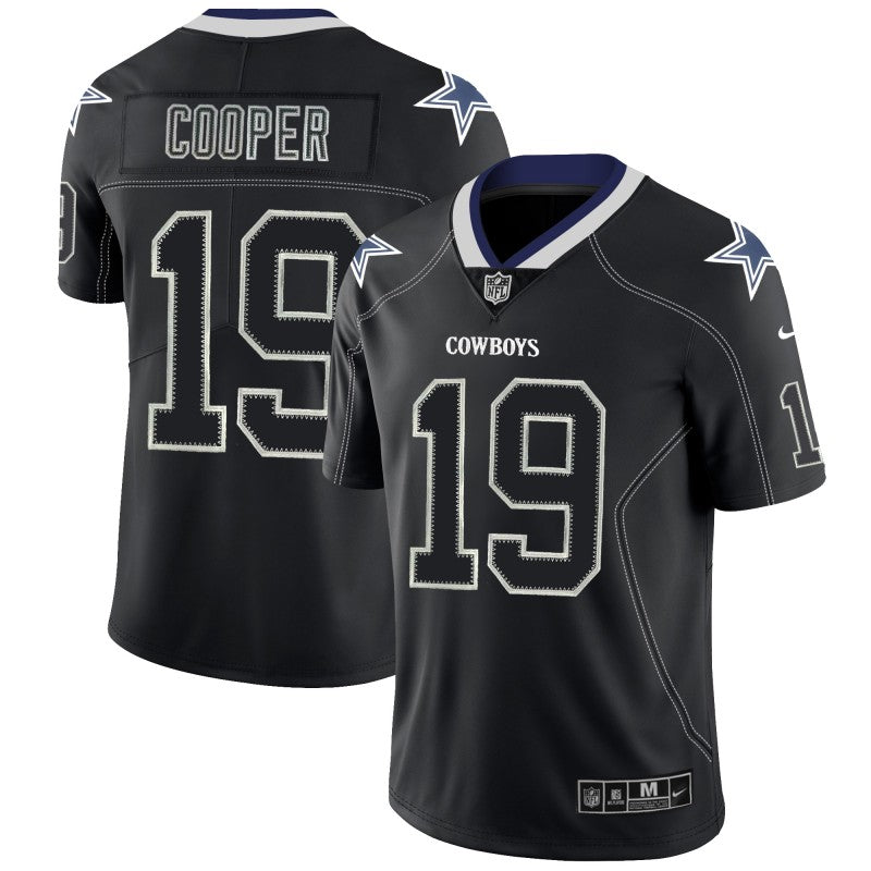 Dallas Cowboys #19 Amari Cooper Black 2018 Lights Out Color Rush Jersey