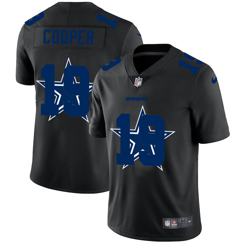 Dallas Cowboys #19 Amari Cooper Black Shadow Logo Jersey