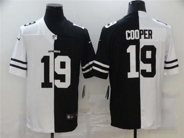 Dallas Cowboys #19 Amari Cooper Black White Split 2020 Jersey