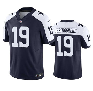 Noah Igbinoghene Dallas Cowboys navy-white FUSE jersey