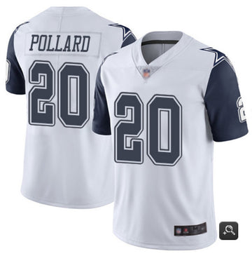 Dallas Cowboys #20 Tony Pollard White 2019 Color Rush Jersey