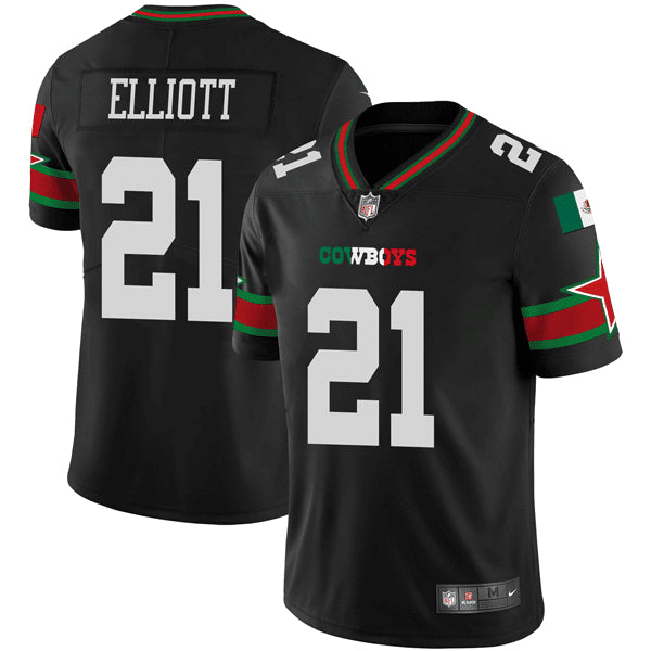 Ezekiel Elliott Dallas Cowboys black jersey