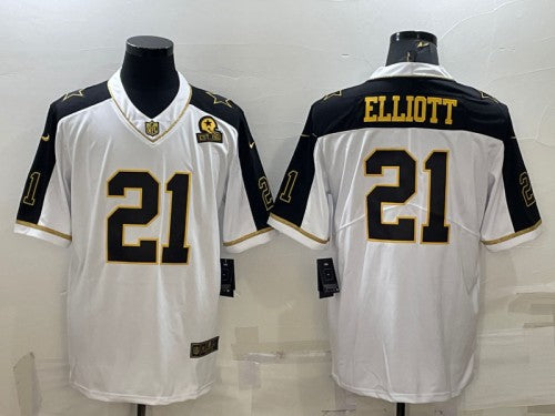 Ezekiel Elliott Dallas Cowboys white jersey