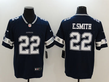 Dallas Cowboys #22 Emmitt Smith Navy Player Jersey