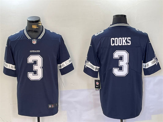 Dallas Cowboys #3 Brandin Cooks Navy Jersey