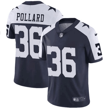 Dallas Cowboys #36 Tony Pollard Navy Throwback Jersey