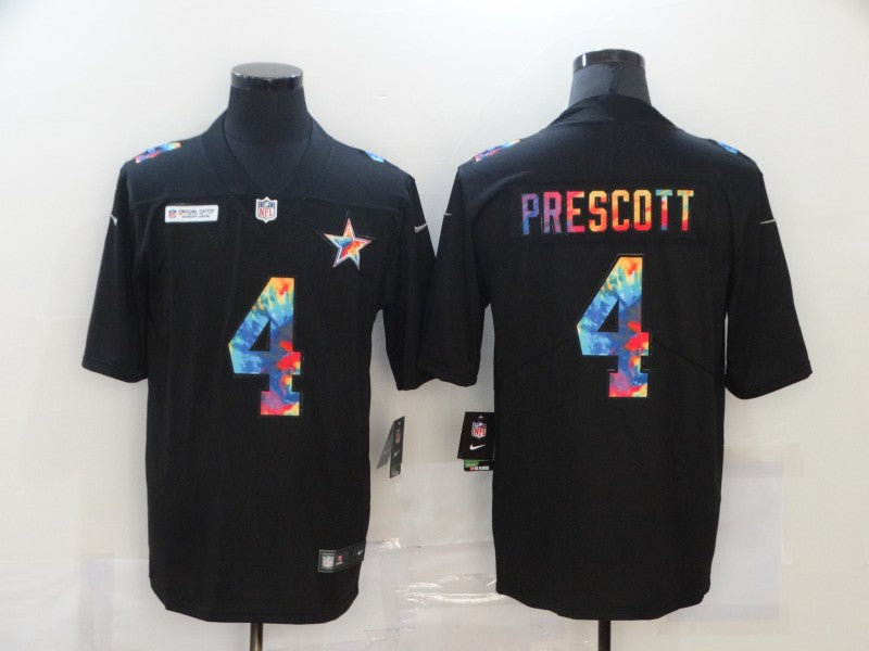 Dallas Cowboys #4 Dak Prescott 2020 Black Crucial Catch Jersey
