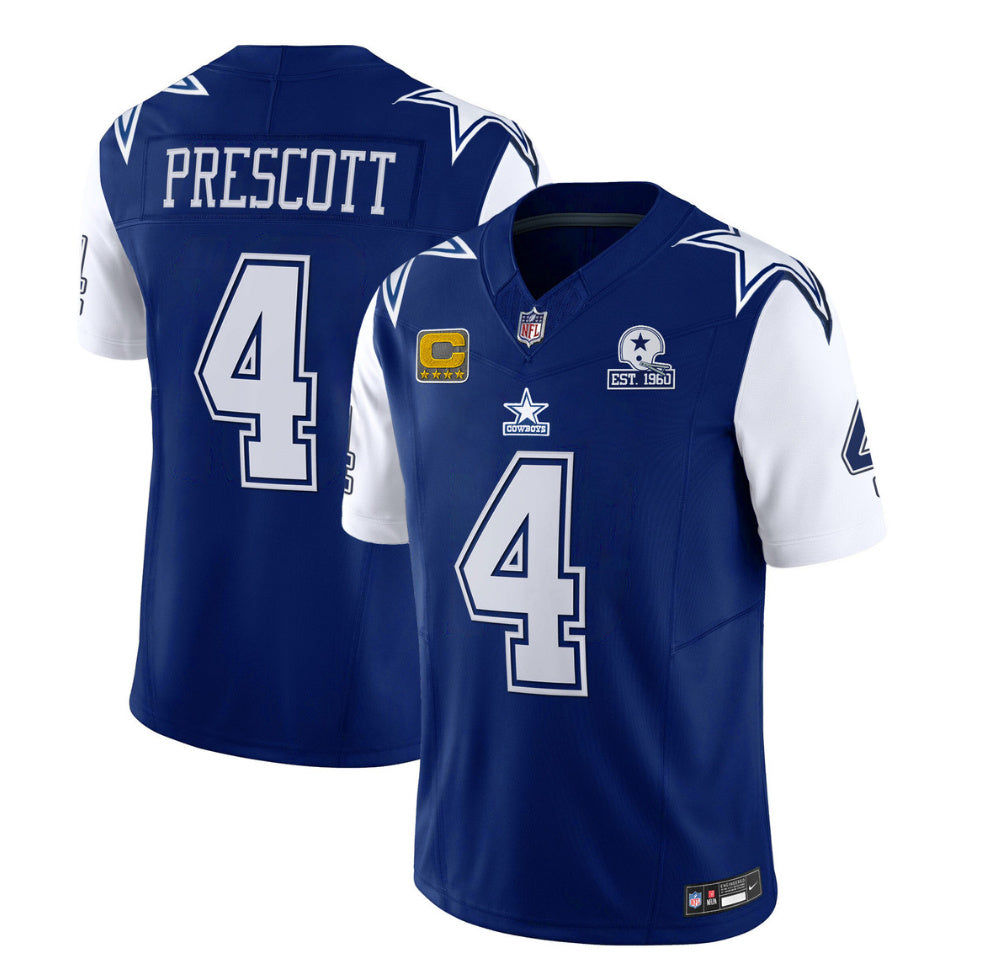 Dak Prescott Dallas Cowboys navy FUSE jersey
