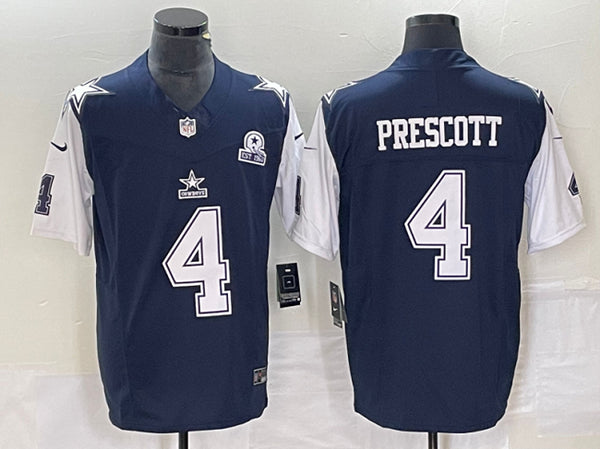 Dak Prescott Dallas Cowboys navy FUSE jersey