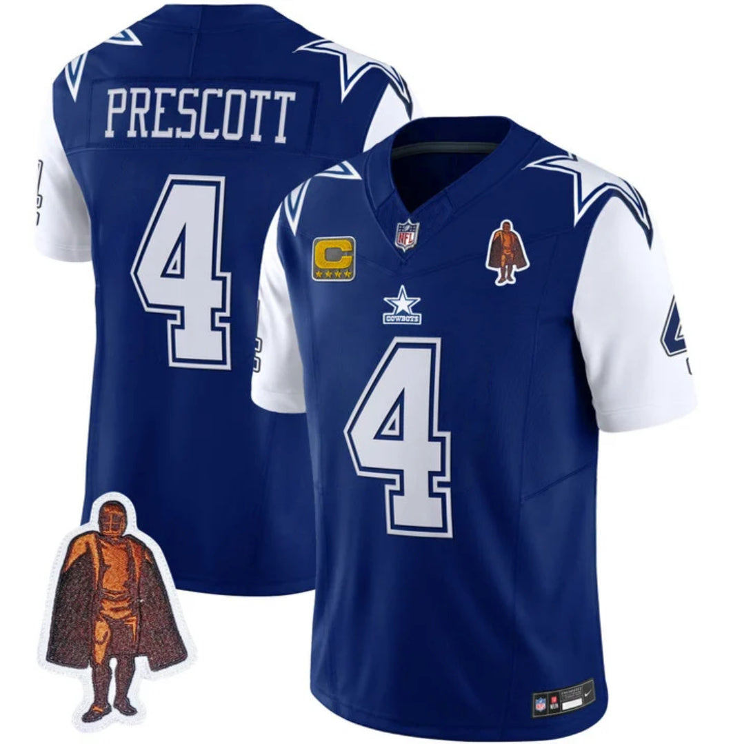 Dak Prescott Dallas Cowboys navy FUSE jersey