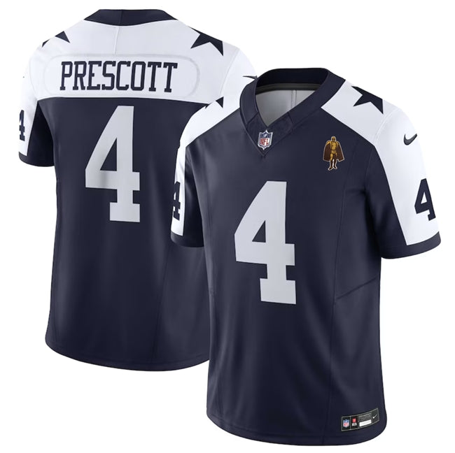 Dak Prescott Dallas Cowboys navy FUSE jersey