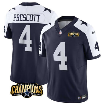 Dak Prescott Dallas Cowboys navy-white FUSE jersey