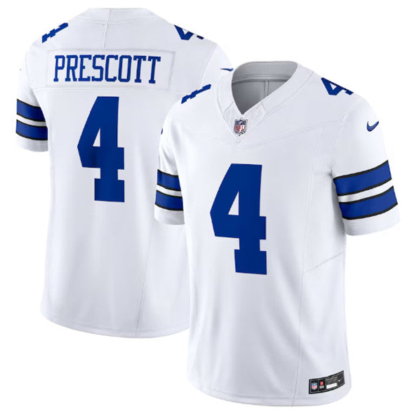 Dallas Cowboys #4 Dak Prescott White 2023 FUSE Jersey