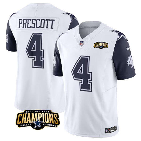 Dak Prescott Dallas Cowboys white-navy FUSE jersey