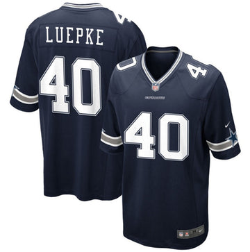 Dallas Cowboys #40 Hunter Luepke Navy Football Game Jersey