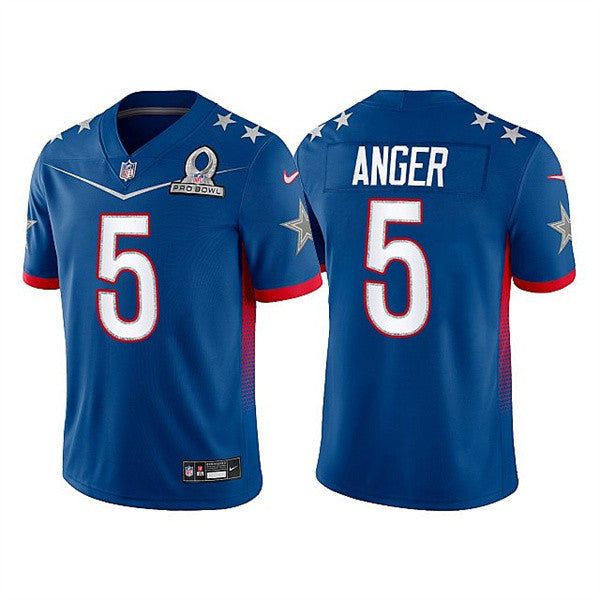 Dallas Cowboys #5 Bryan Anger 2022 Royal Pro Bowl Jersey