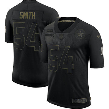 Dallas Cowboys #54 Jaylon Smith 2020 Black Salute To Service Jersey