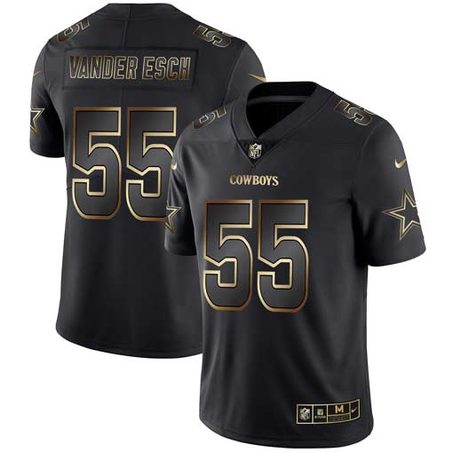 Dallas Cowboys #55 Leighton Vander 2019 Black Gold Edition Jersey