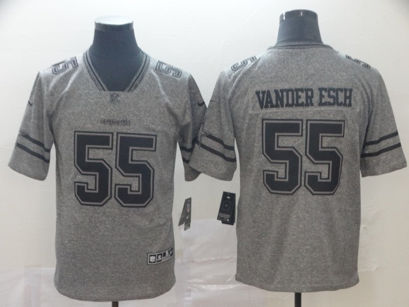 Dallas Cowboys #55 Leighton Vander Esch Grey Jersey