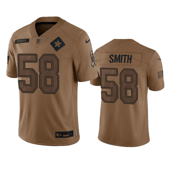 Mazi Smith Dallas Cowboys brown Salute To Service jersey