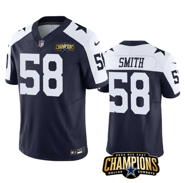 Mazi Smith Dallas Cowboys navy-white FUSE jersey