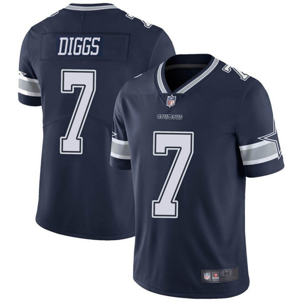 Dallas Cowboys #7 Trevon Diggs 2021 Navy Jersey
