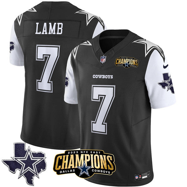 Trevon Diggs Dallas Cowboys black-white FUSE jersey