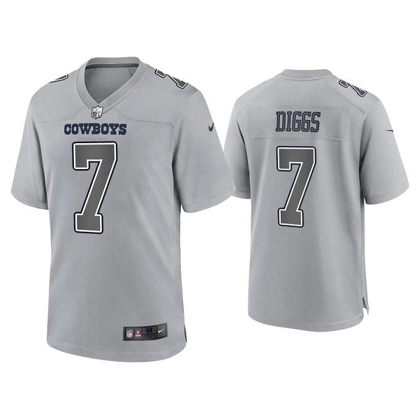 Dallas Cowboys #7 Trevon Diggs Gray Atmosphere Fashion Game Jersey
