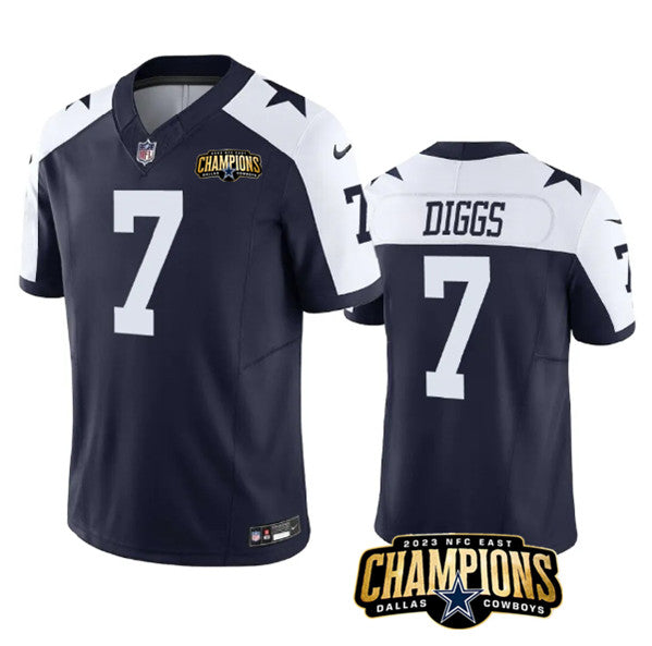 Trevon Diggs Dallas Cowboys navy-white FUSE jersey