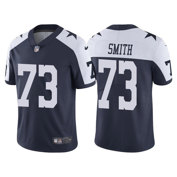 Dallas Cowboys #73 Tyler Smith Navy Thanksgiving Jersey