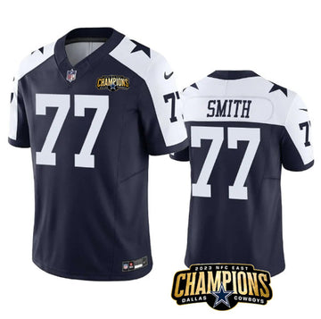 Tyron Smith Dallas Cowboys navy-white FUSE jersey