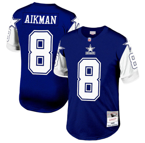 Troy Aikman Dallas Cowboys navy jersey