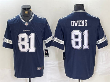 Terrell Owens Dallas Cowboys navy jersey