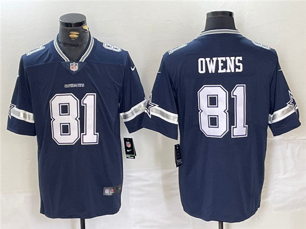 Terrell Owens Dallas Cowboys navy jersey