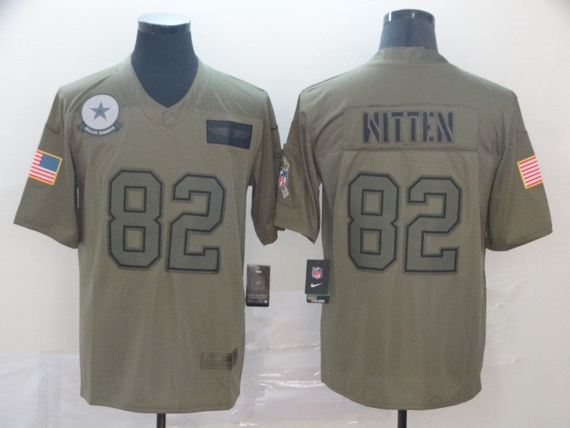Dallas Cowboys #82 Jason Witten 2019 Camo Salute To Service Jersey