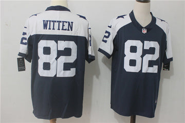 Dallas Cowboys #82 Jason Witten Navy Blue Thanksgiving Throwback Jersey