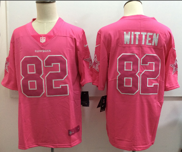 Dallas Cowboys #82 Jason Witten Pink Rush Jersey