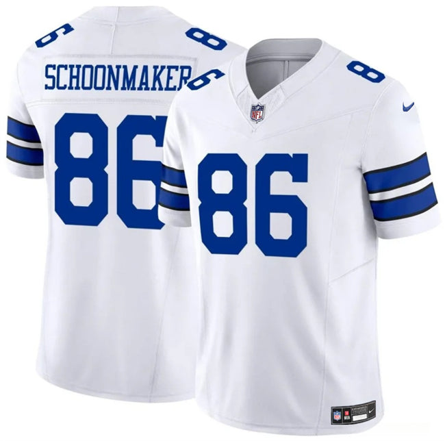 Luke Schoonmaker Dallas Cowboys white FUSE jersey