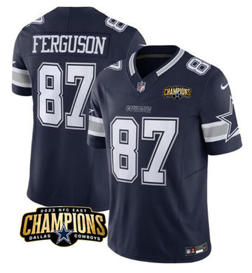 Jake Ferguson Dallas Cowboys navy FUSE jersey