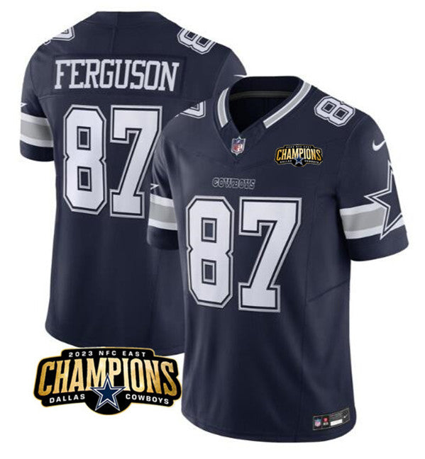 Jake Ferguson Dallas Cowboys navy FUSE jersey